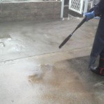 小倉南区にて高圧洗浄作業