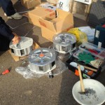 床下の湿気対策に攪拌ファン