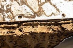 シロアリ駆除　効果が出やすい季節痕跡があった