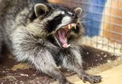 アライグマ　足跡