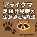 アライグマ 足跡発見時の注意点と駆除法