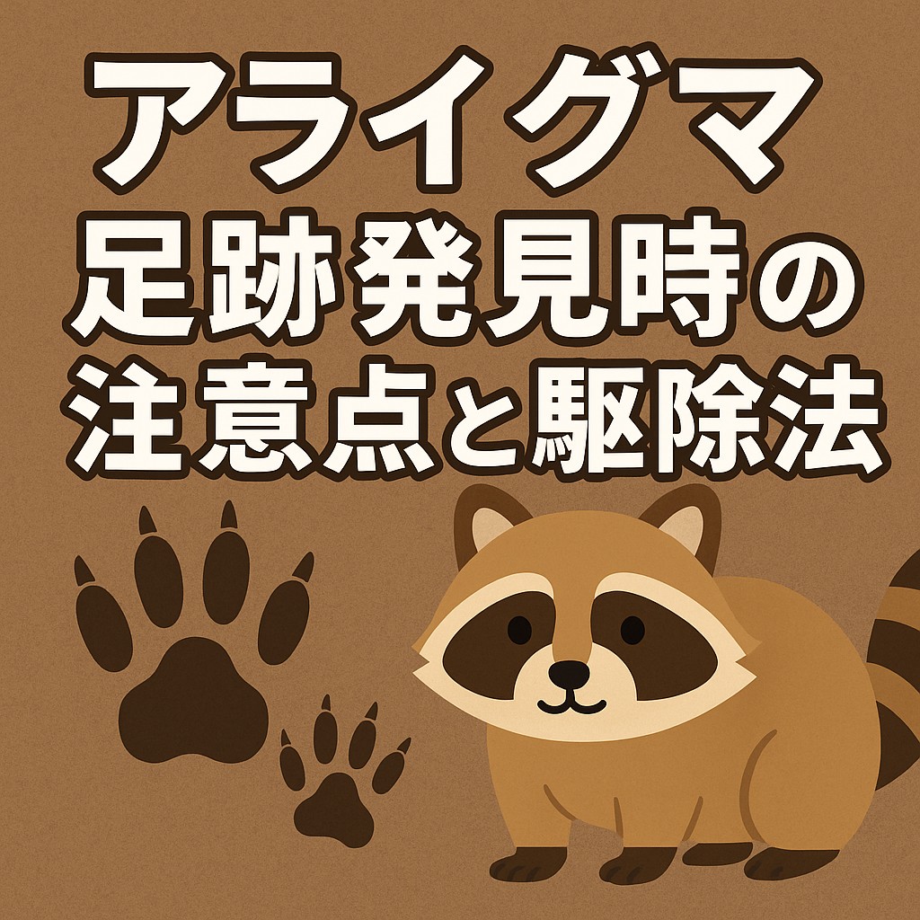 アライグマ 足跡発見時の注意点と駆除法