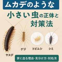 ムカデのような小さい虫