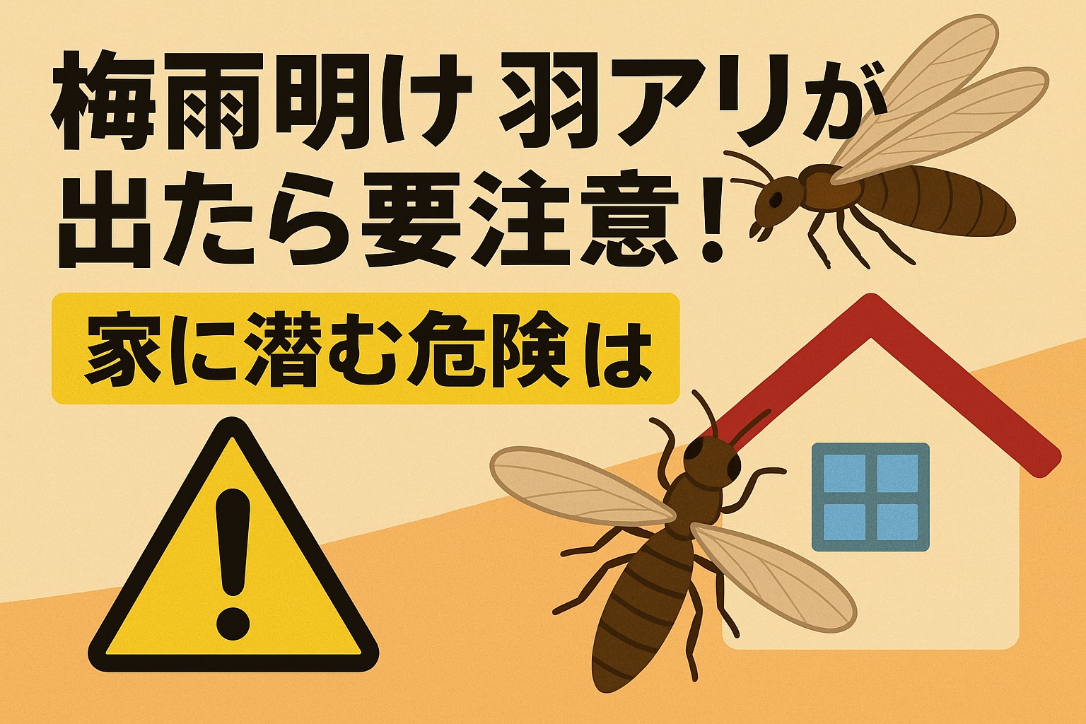 梅雨明け 羽アリ
