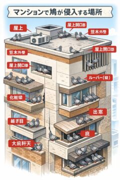 ハト マンション 飯塚市