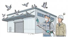 ハト　倉庫　志免町