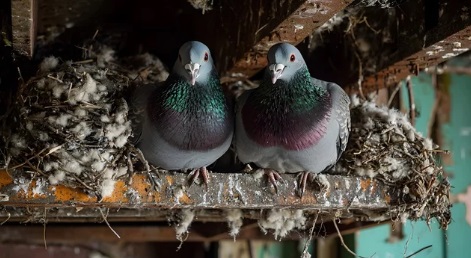 ハト 倉庫 志免町