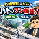 ハトのフン被害｜八幡東区のビルで増える原因と対策