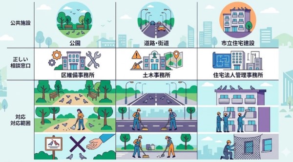 ハト 公共施設 福岡市