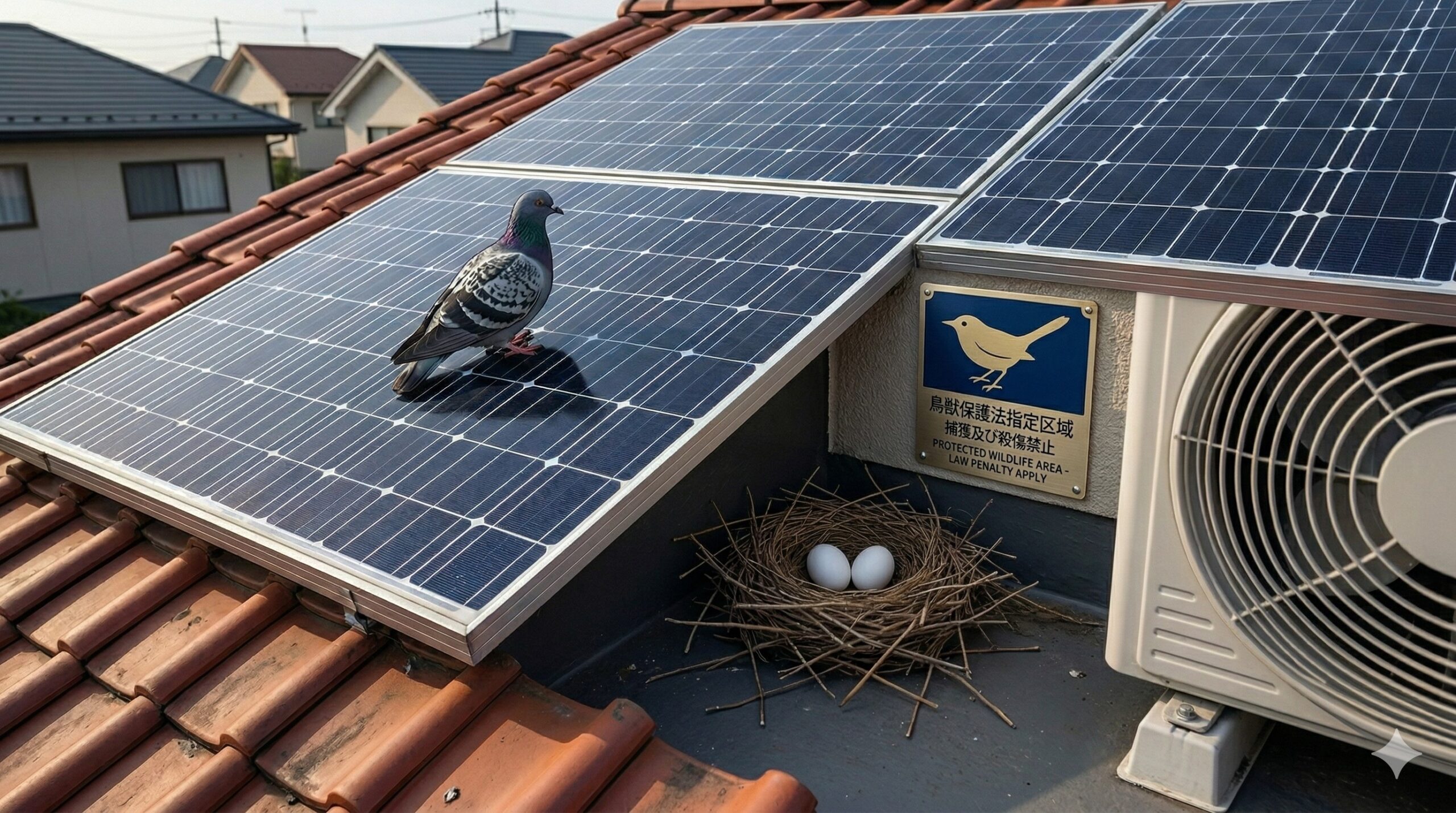 ハト 一軒家 福津市