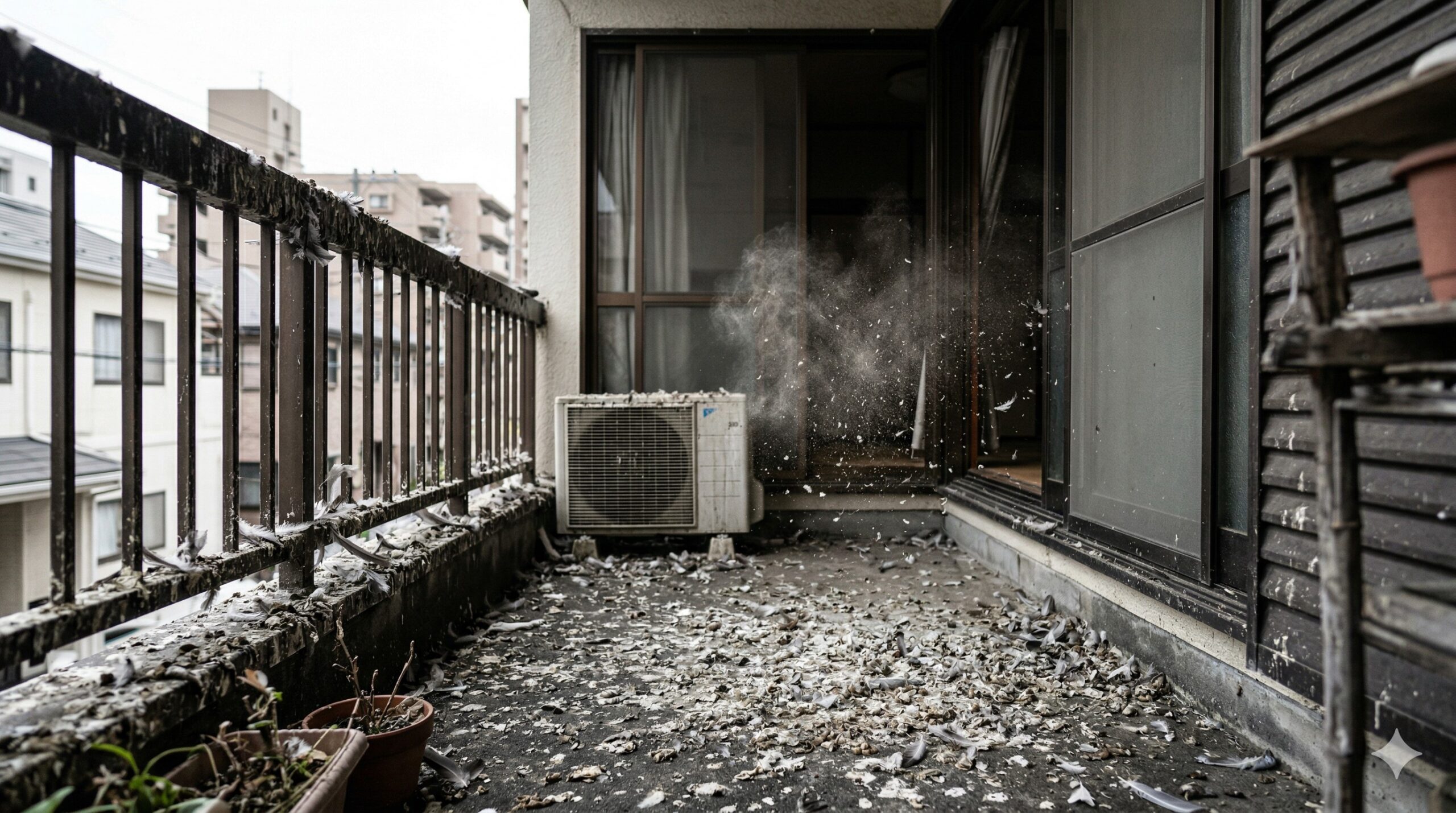 ハト 一軒家 北九州市