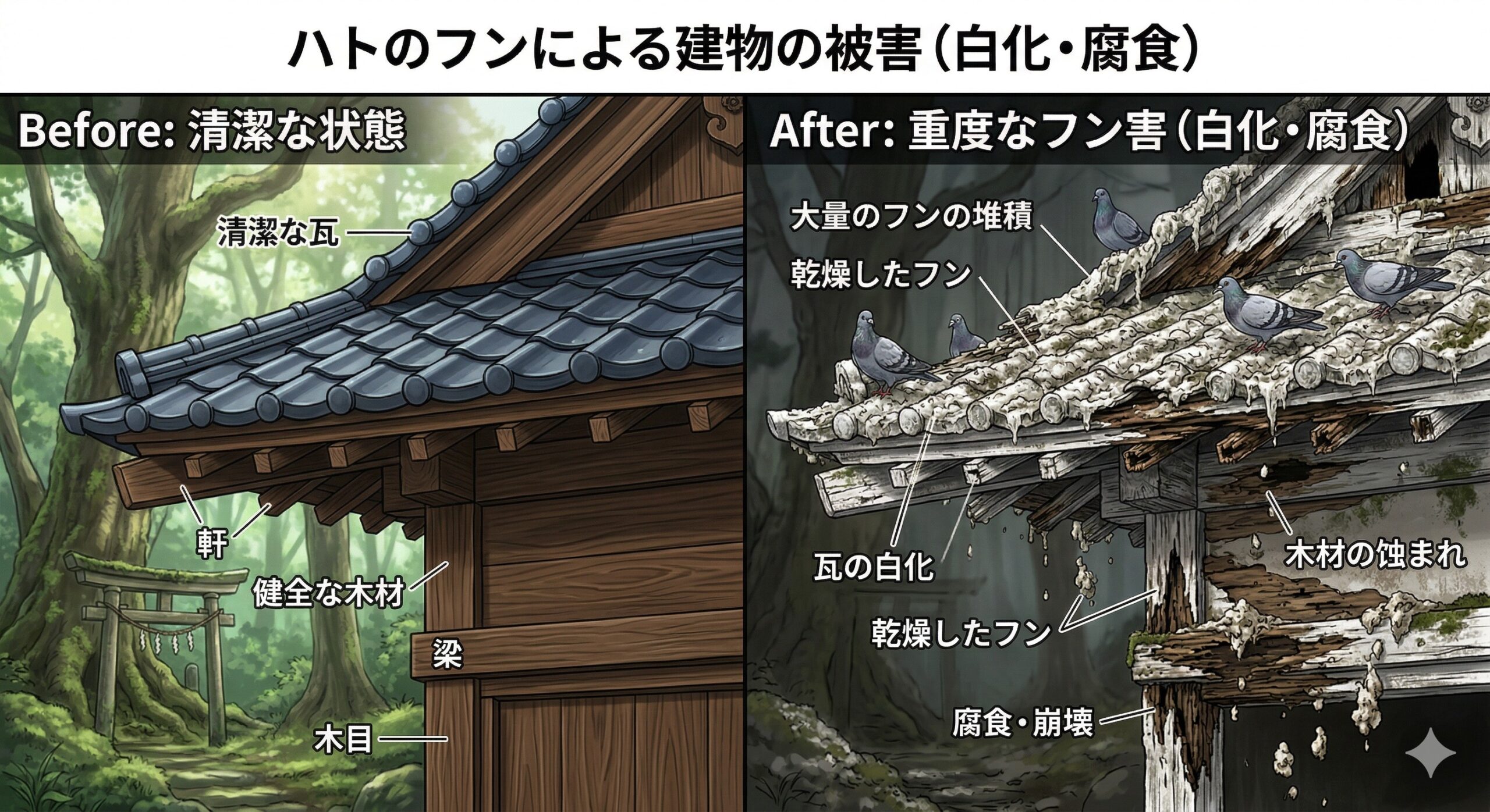 ハト 神社 お寺 北九州市