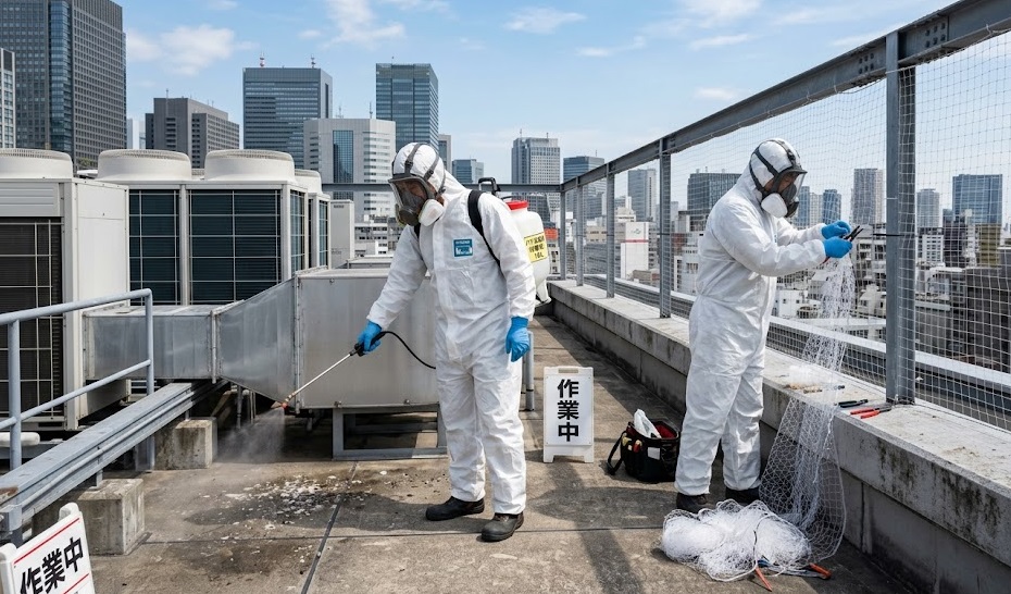 ハト 事務所 下関市