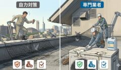 ハト 事務所 屋根 福岡市東区