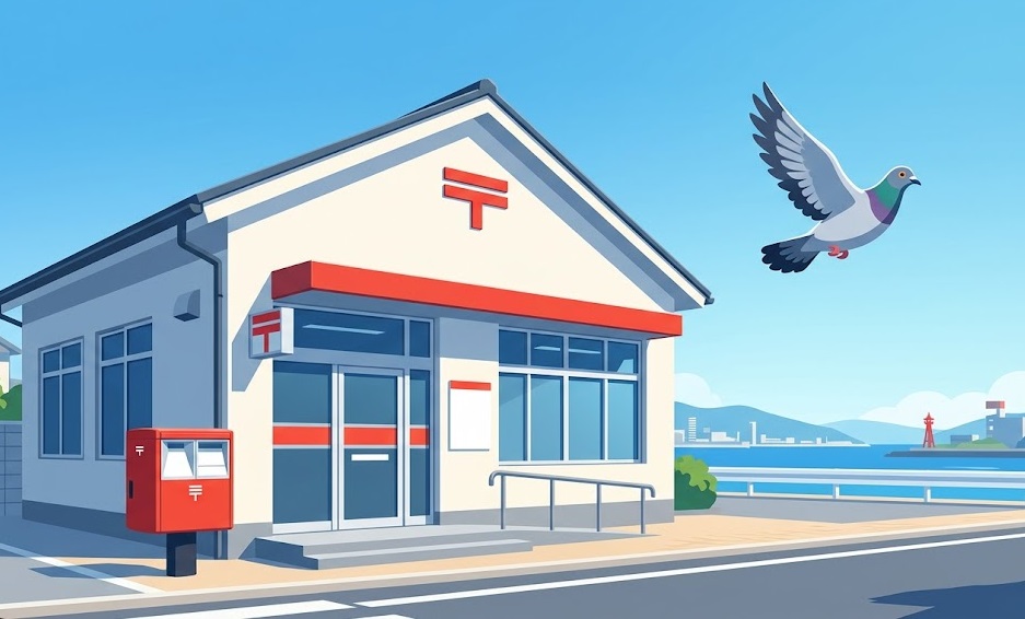 ハト 郵便局 北九州市