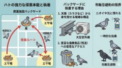 ハト バックヤード 飯塚市