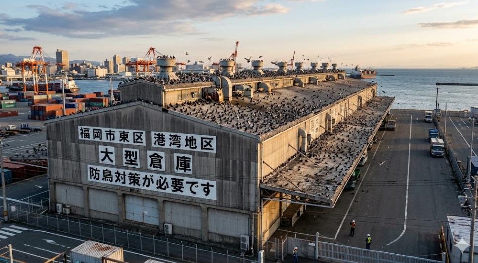 ハト 倉庫 福岡市東区