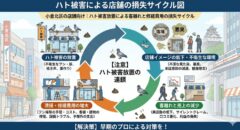 小倉北区の店舗向け：ハト被害放置による客離れと修繕費用の損失サイクル