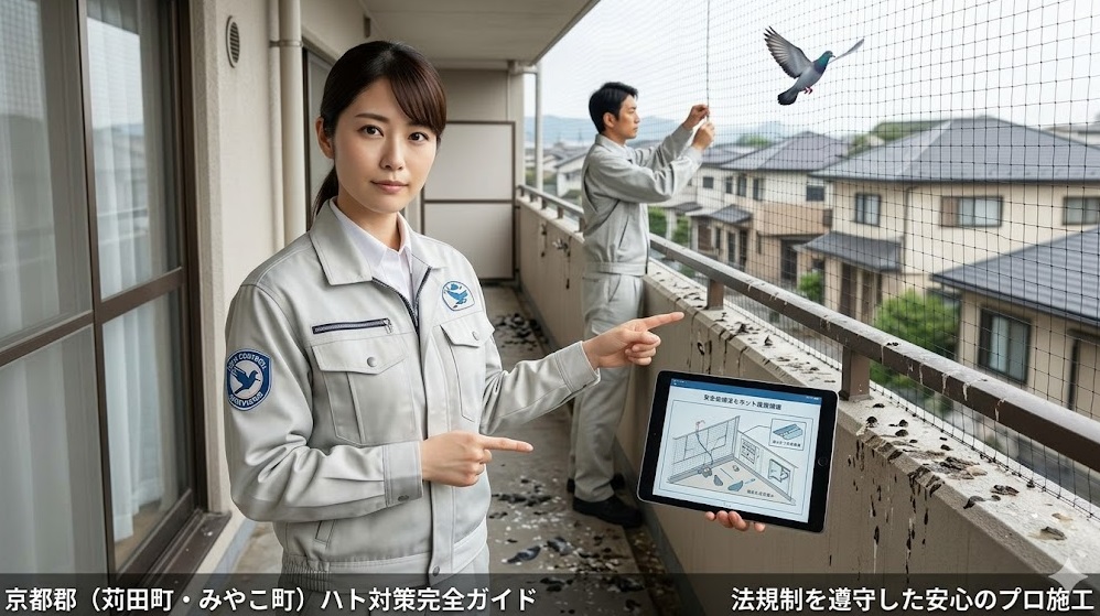 ハト フン 京都郡