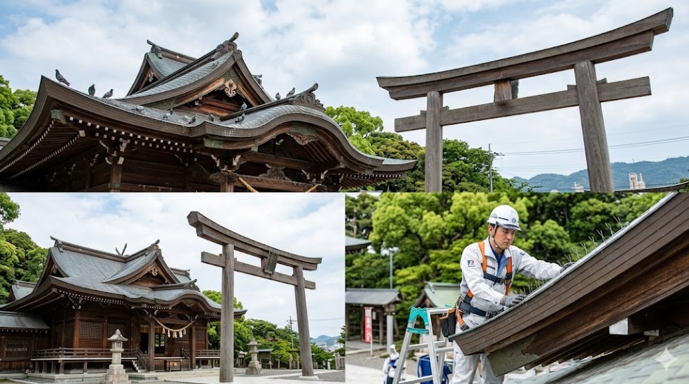 ハト 神社 門司区