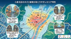 小倉北区のネズミ被害が起こりやすいエリア特性