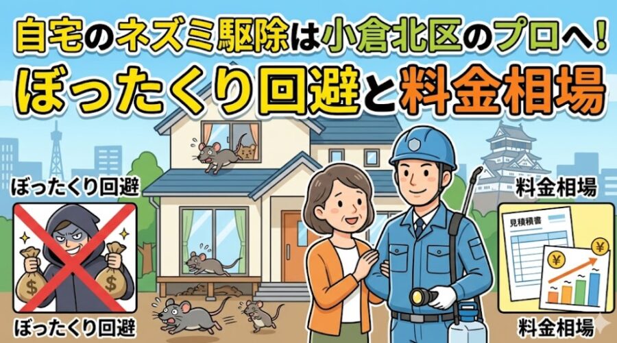 ネズミ駆除　自宅　小倉北区