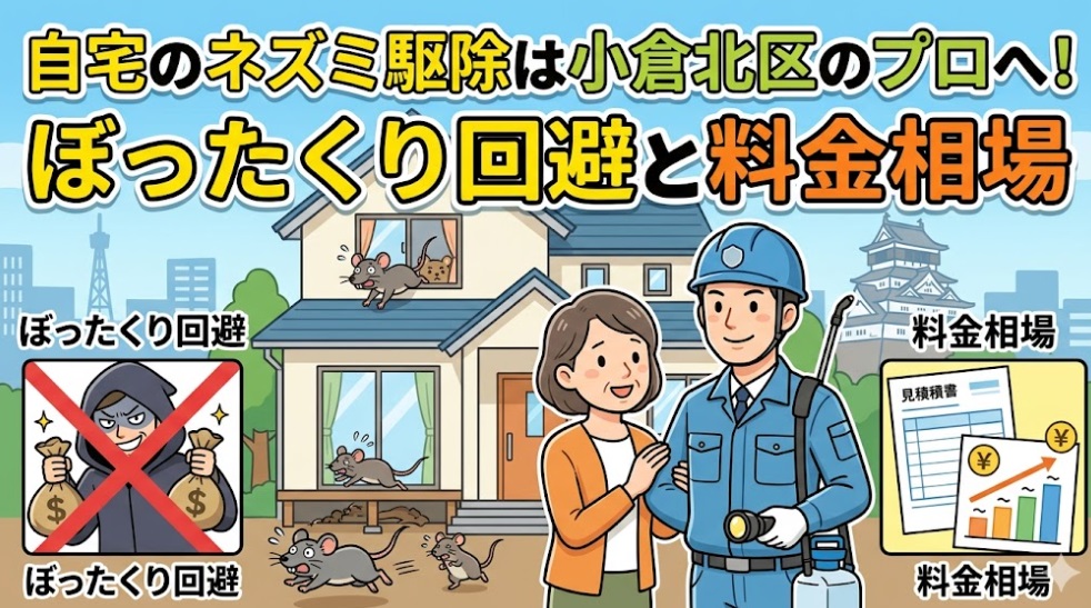 ネズミ駆除　自宅　小倉北区