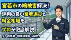 ハト フン 宮若市