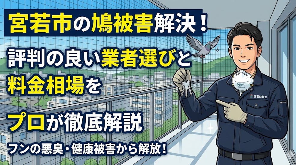 ハト フン 宮若市