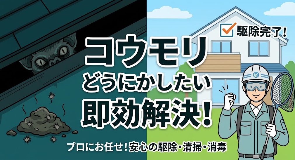 コウモリをどうにかしたいを即解決！