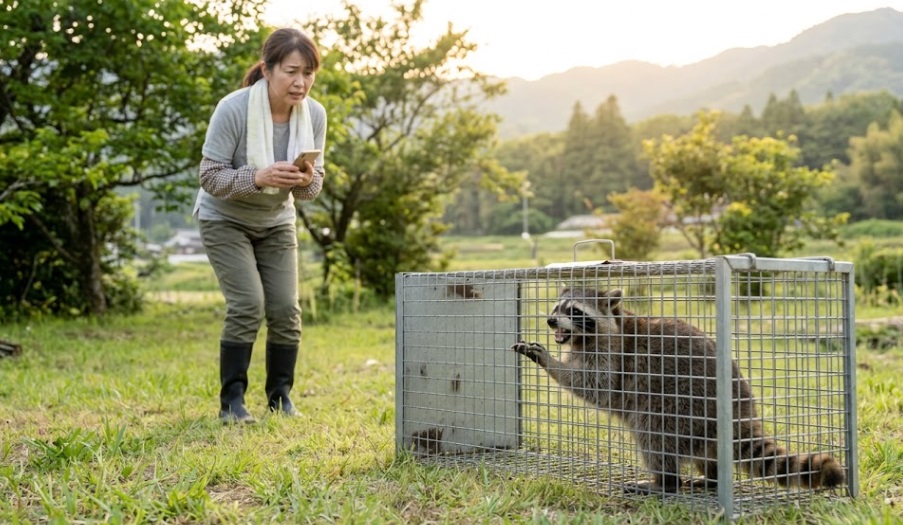 アライグマ駆除 福智町