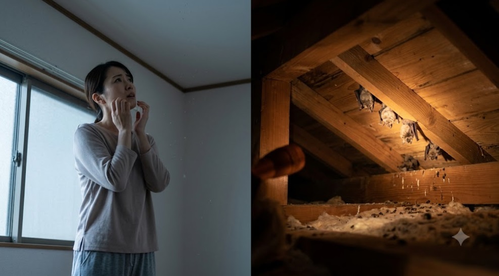 コウモリ対策 小倉北区