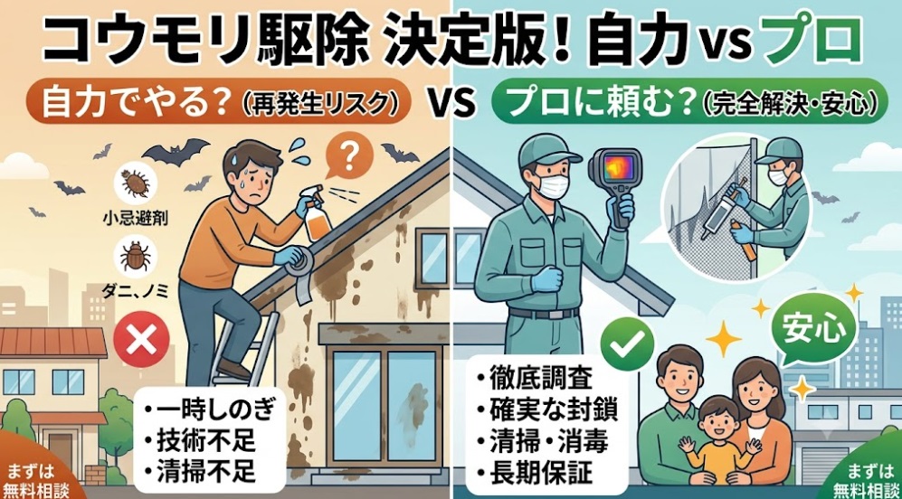 コウモリ駆除 黒崎