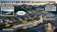 飯塚市の徹底分析。豊かな自然が生み出すイタチの「高速道路」