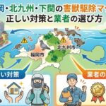 福岡・北九州・下関の害獣駆除マップ！正しい対策と業者の選び方