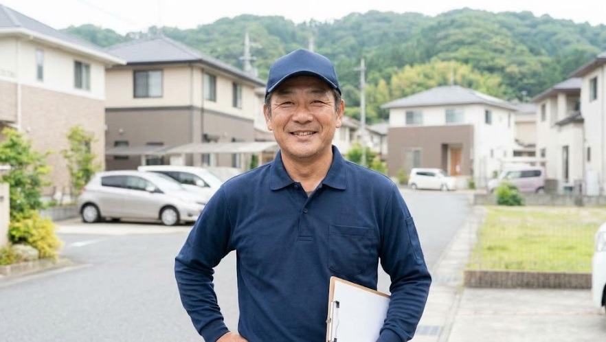 笑顔で誠実な対応を行う、地域密着型の信頼できる専門駆除業者のスタッフ